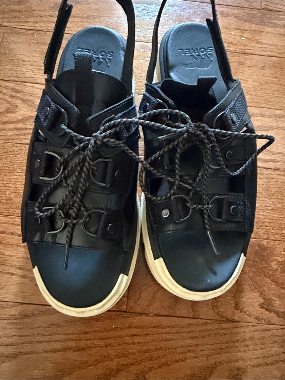 Sorel Rein CB Lace Platform Sandal 9.5 - Picture 2 of 4
